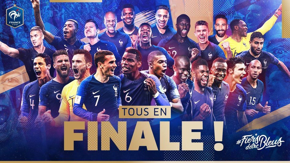 Fiersdetrebleus France Croatie En Finale De La Coupe Du Monde